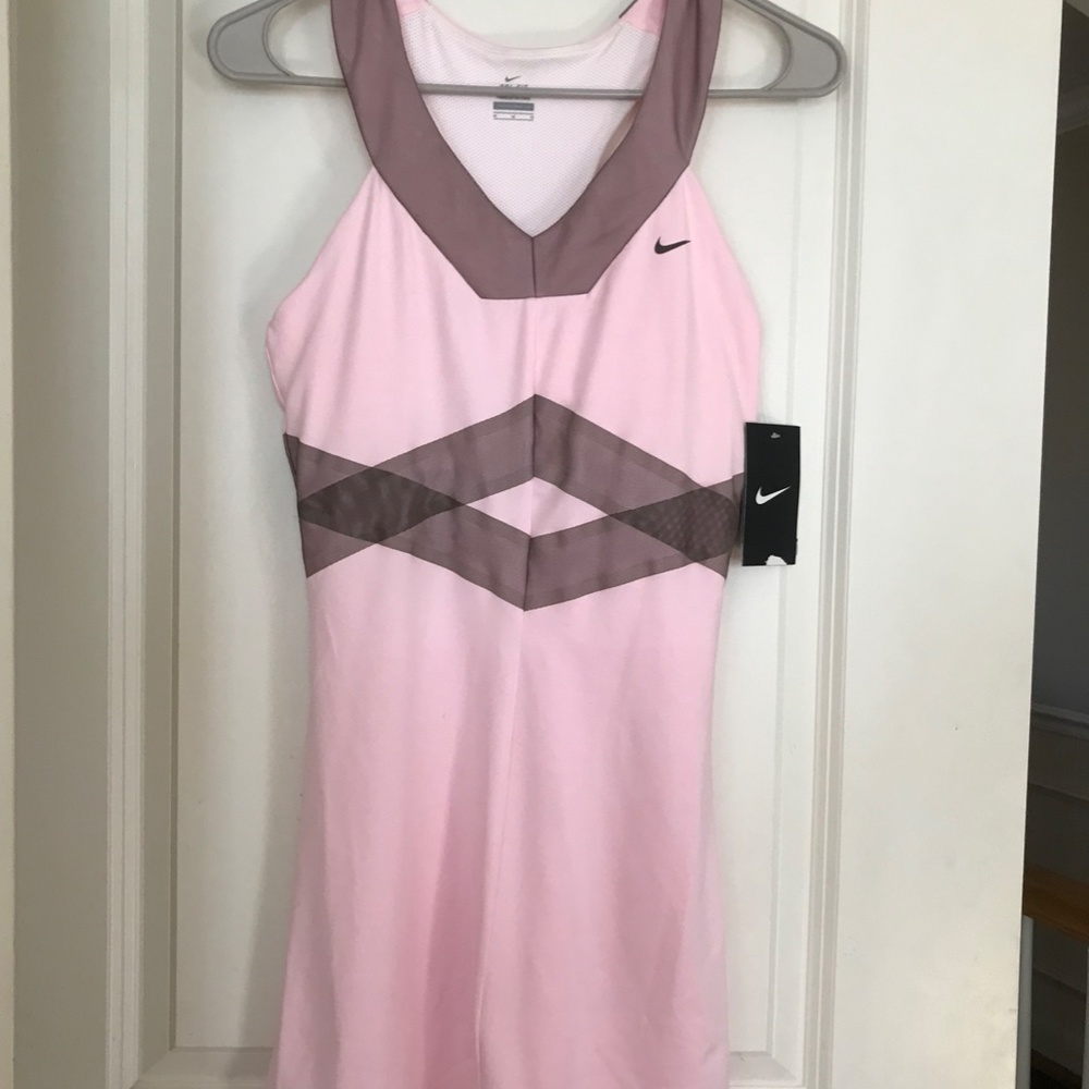 New Women's Pink Nike Dry-Fit Tennis Dress